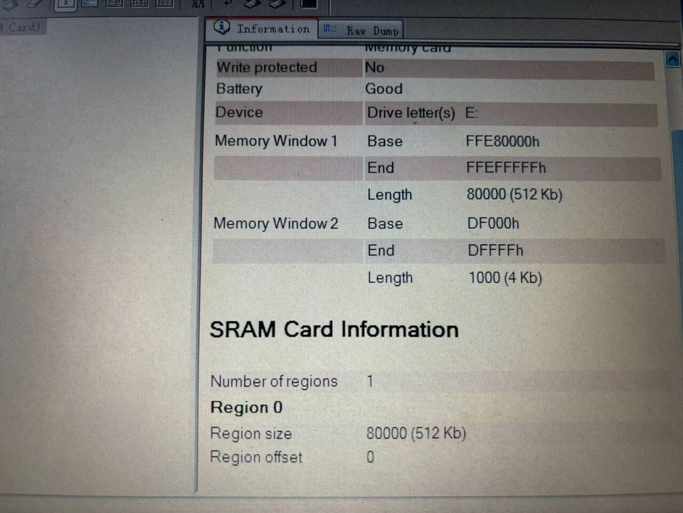 PRETEC PCMCIA SRAM  512KB   SRAM Card  ( no battery) - Image 3 of 3