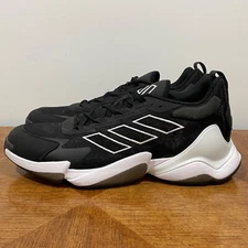 Adidas Impact FLX II Turf Soccer Shoes Mens 14 Black White Mesh Sneakers IE9379