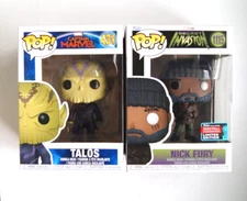 Marvel Funko Pop Lot TALOS #431 and NICK FURY #1115 (2022 Funko Fall Convention)