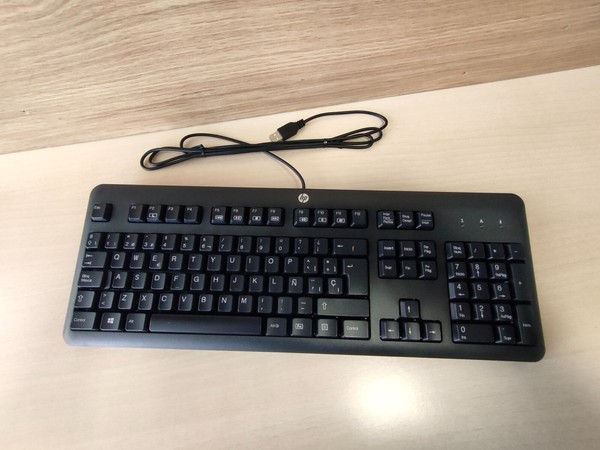 Teclado HP USB 672647-073  724720-071 Negro (Español)