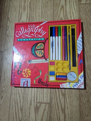 Kid's Calligraphy Fun Station Carole Thomann Pre-owned But Never Used
