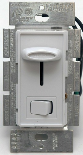 Lutron Skylark SLV-603P-WH White 3-Way Dimmer Light Switch Magnetic Low-Voltage