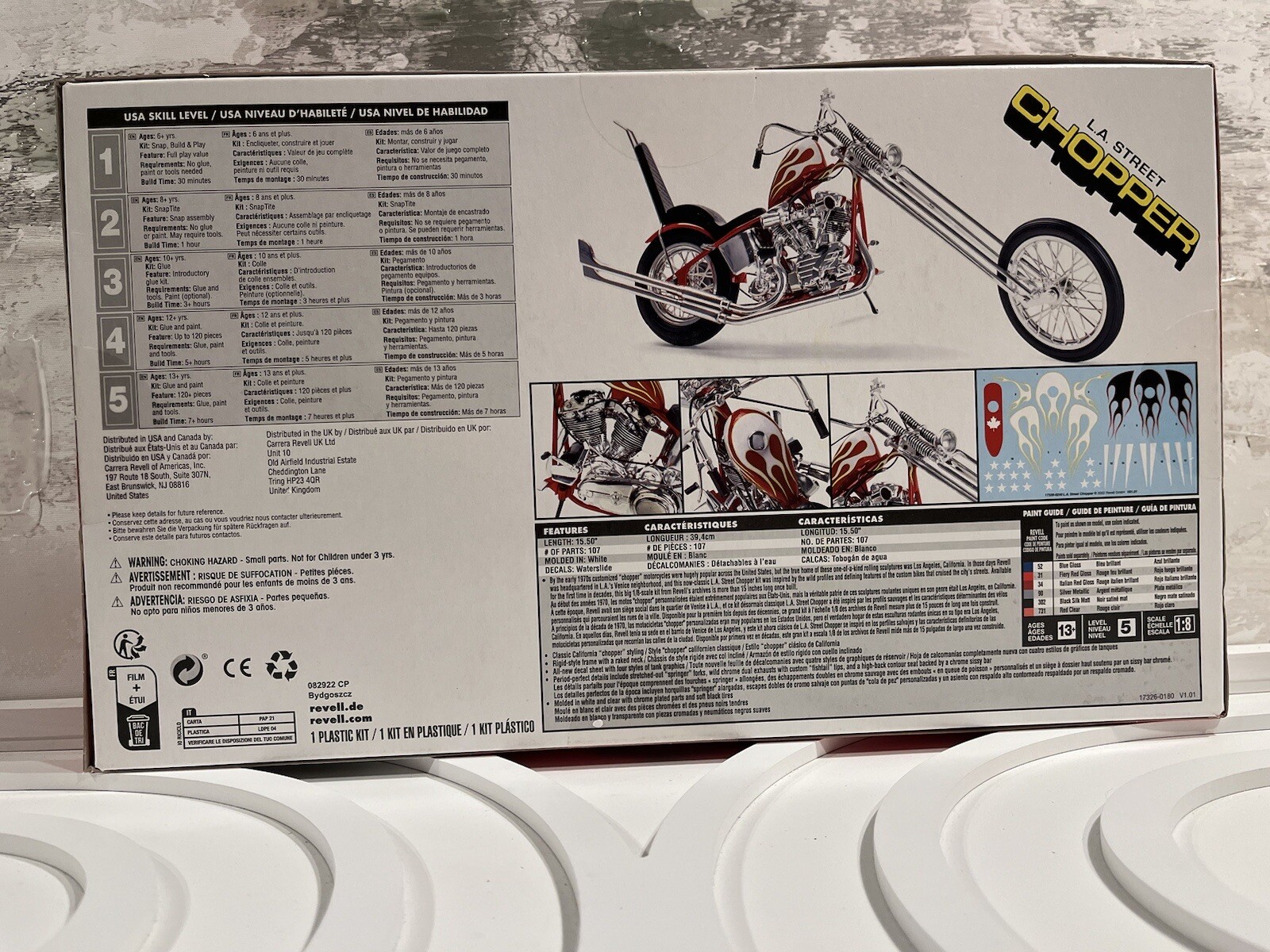 Revell 17326 1/8 Scale L.A. Street Chopper Model Kit New & Sealed