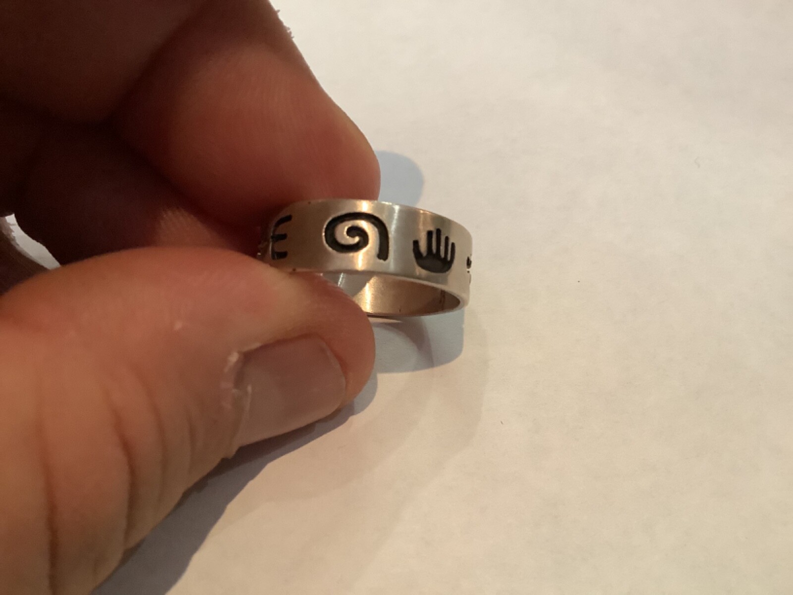 AUTHENTIC SIGNED GM STERLING SILVER NATIVE AMERIC… - image 6