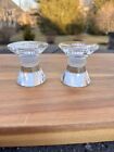 Swarovski Crystal Candle Holder Neo Classic Small H 2-5/8”xD2-5/8”~set Of 2