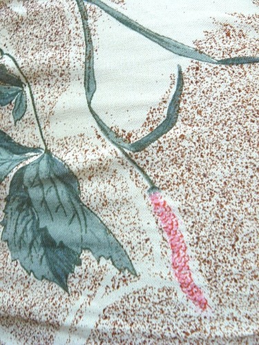 Vintage Beige Pleated Pussy Bow Retro Landgirl Dress Floral Handmade Fits UK 10 - Picture 7 of 9