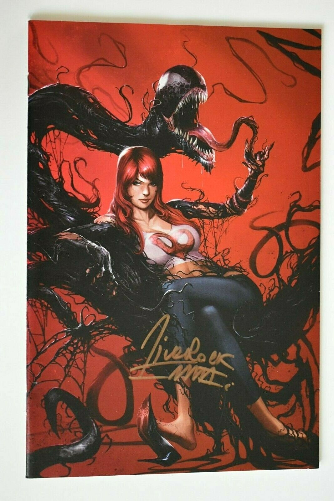 Venom #150 Mary Jane Virgin Cover Variant Signed by Francesco Mattina 1 of 1000