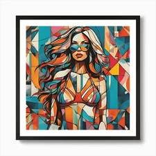 Abstract Painting 63 Art Print Framed Wall Art Poster Canvas Print Picture