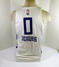 2021-22 Los Angeles Clippers Jay Scrubb #0 Game Used White Jersey Summer League