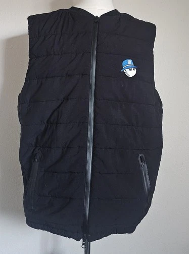 Malbon Golf x Undefeated Vest Black Size XL MSRP $180 video thumbnail