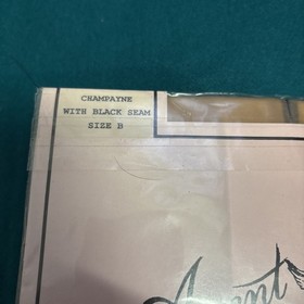 Agent Provocateur Original Style Nylon Stockings Champagne Black Seem Size B