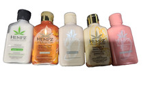  5 HEMPZ Body Moisturizer Travel 2.25 oz ORIG,VANI,ALMOND,JAS/ROSE,PUMPKINA