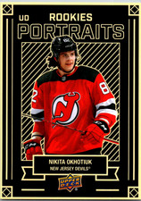 NIKITA OKHOTIUK 2022-23 Upper Deck Series 2 Rookie UD Portraits #P-63 New Jersey