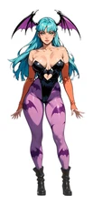 2259 Morrigan Sticker, Waterproof Laminated Pinup Sexy Waifu Darkstalkers