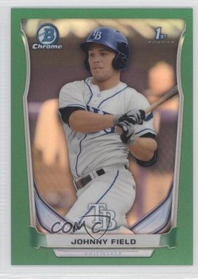 2014 Bowman Chrome Prospects Green Refractor 15/75 Johnny Field #BCP57 9az