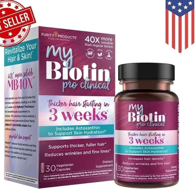 #ad #ad Purity Products My Biotin ProClinical MyBiotin 30 Capsules new EXP 12 2027. $17.55