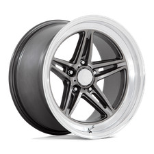 18x10 American Racing Vn514 Groove Anthracite Diamond Cut Lip Wheel 5x4.5 0mm