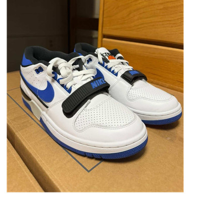 Nike Air Alpha Force 88 Game Royal Low Top Retro Basketball Sneakers White Blue