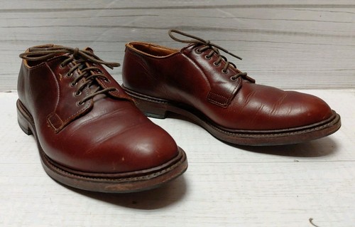 Allen Edmonds rapid city derby blucher shoes brown mens size 8