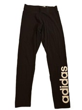 adidas Essentials Linear Logo Cotton Tights Black