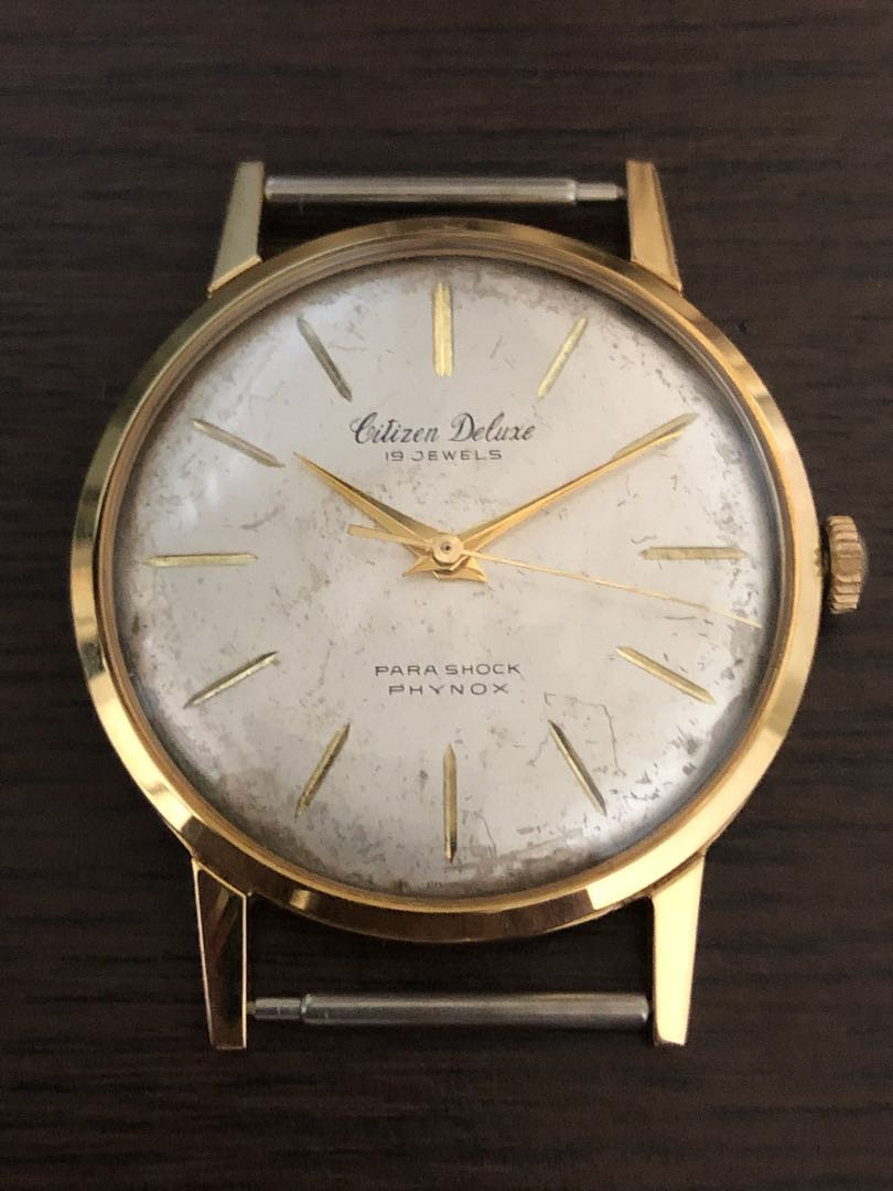 時計 CITIZEN DELUXE 19 JEWELS MANUAL MENS Citizen Deluxe Analog Manual Men 1960S 19 Stones Hand