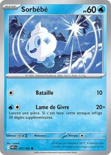 Carte Pokémon Sorbébé 27/86 FR WHT EV10.5 Flamme Blanche 