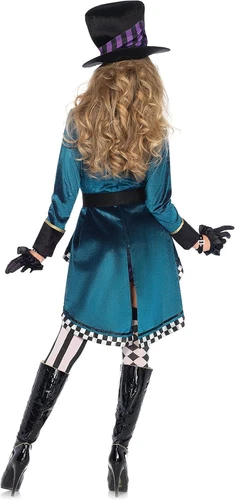 Leg Avenue Mujer 5 Piezas Encantador Disfraz Sombrerero Loco Mujer Grande Foto 2 de 4
