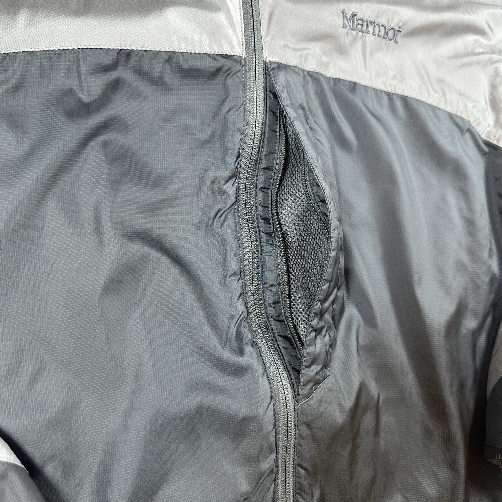 Marmot Softshell Windbreaker Jacket Gray Full Zip… - image 4