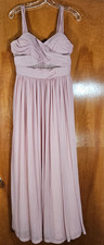 Birdy Grey Elsye Maxi Dress in Mauve Size M Sleeveless Mesh Cutout Bridesmaid