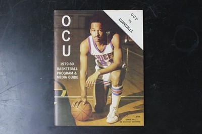 OCU Basketball Program Media Guide 1979-80 Ernie Hill Evansville College Sports