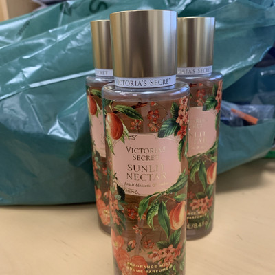 Victoria's Secret LOT OF 3 Sunlit Nectar Fragrance Body Mists 8.4 fl oz HTF