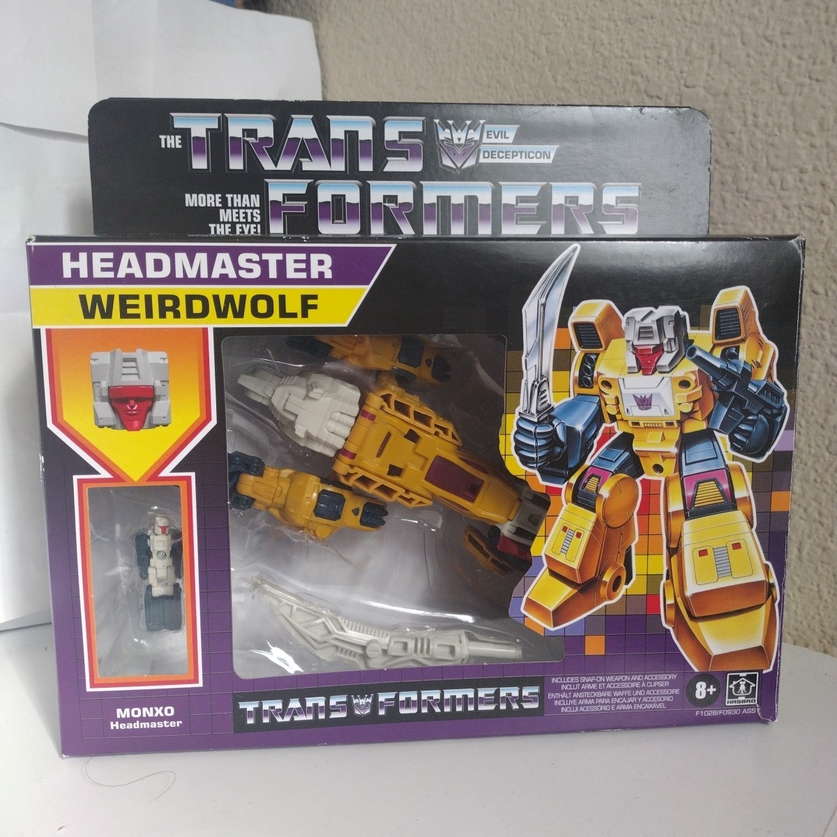 Hasbro Transformers Retro Headmasters Weirdwolf Complete