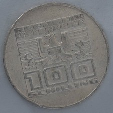 1978 Austria 100 Schilling Gmunden City anniversary silver coin Austrian Mint