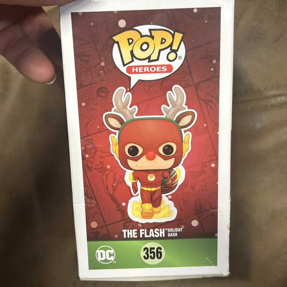 Funko Pop DC Super Heroes: The Flash Holiday Dash! Vinil - Imagem 4 de 4