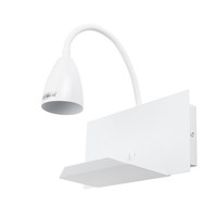 Domoletti Wandlampe Weiß Metall GU10 5W Modern Kinderzimmer Schlafzimmer