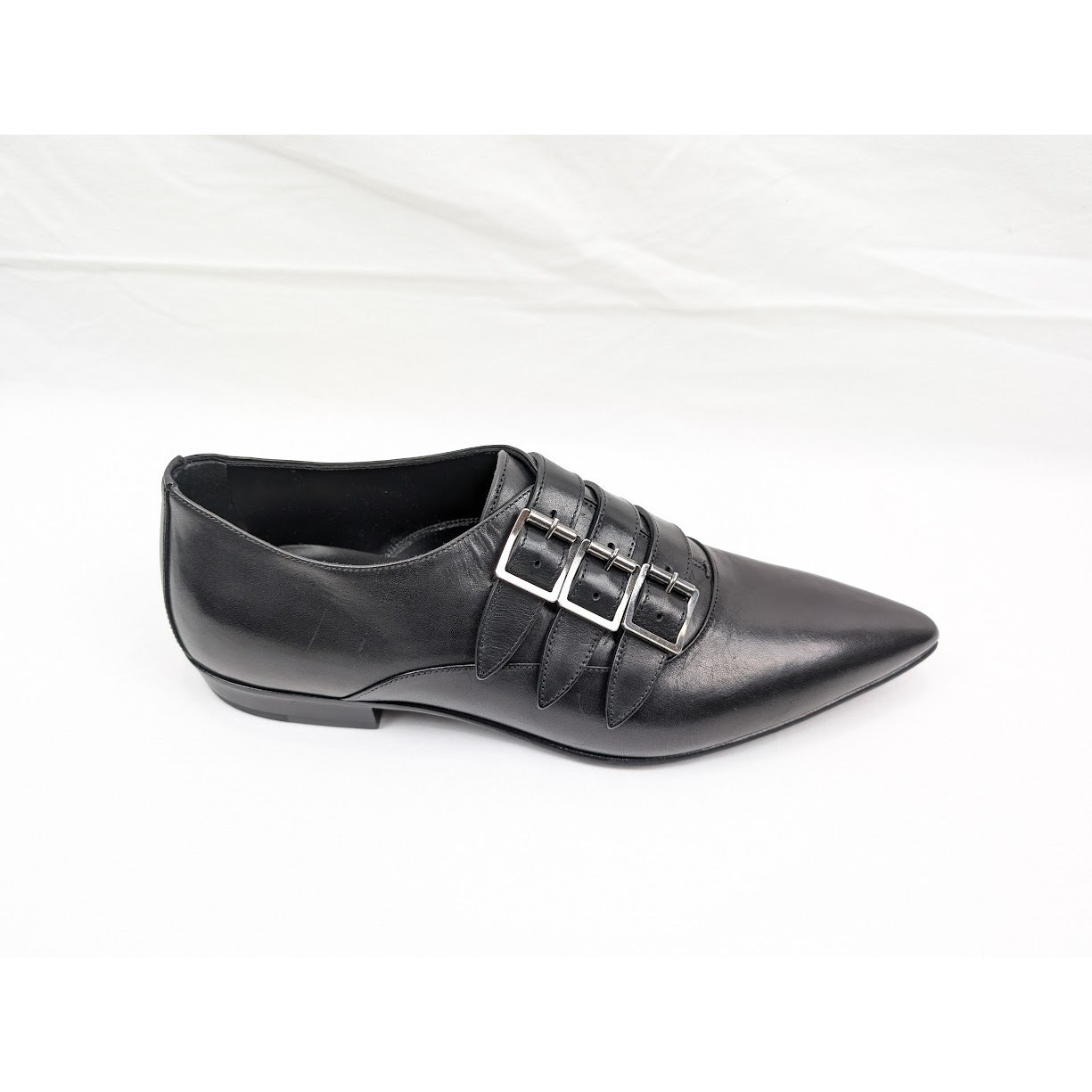 Scarpe derby Saint Laurent Paris Q:2 Levine 15 in nero nuove con etichette 41
