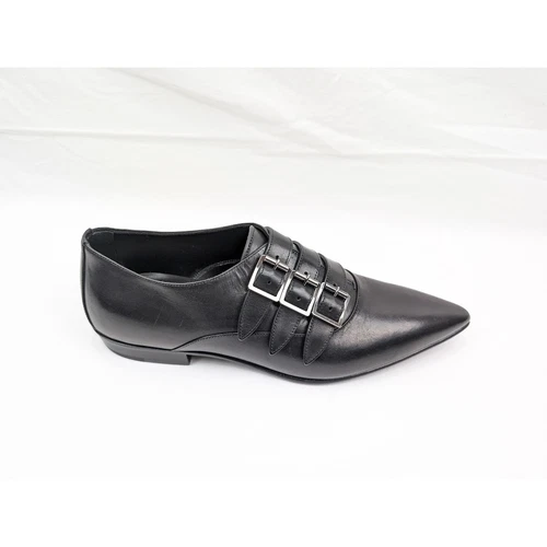 SAINT LAURENT (YSL) Scarpe derby Saint Laurent Paris Q:2 Levine 15 in nero nuove con etichette 41