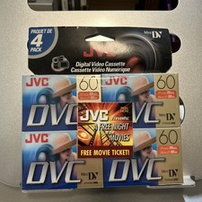 Jvc Mdv60Du4 Mini Digital Video Cassette 4-Pk New/sealed