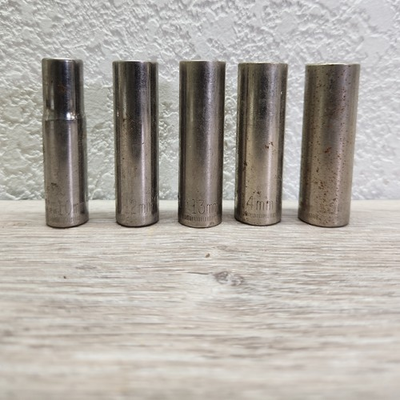 #ad 5 Craftsman 3 8 drive deep 6 point metric sockets 10 12 13 14 15 USA $12.00