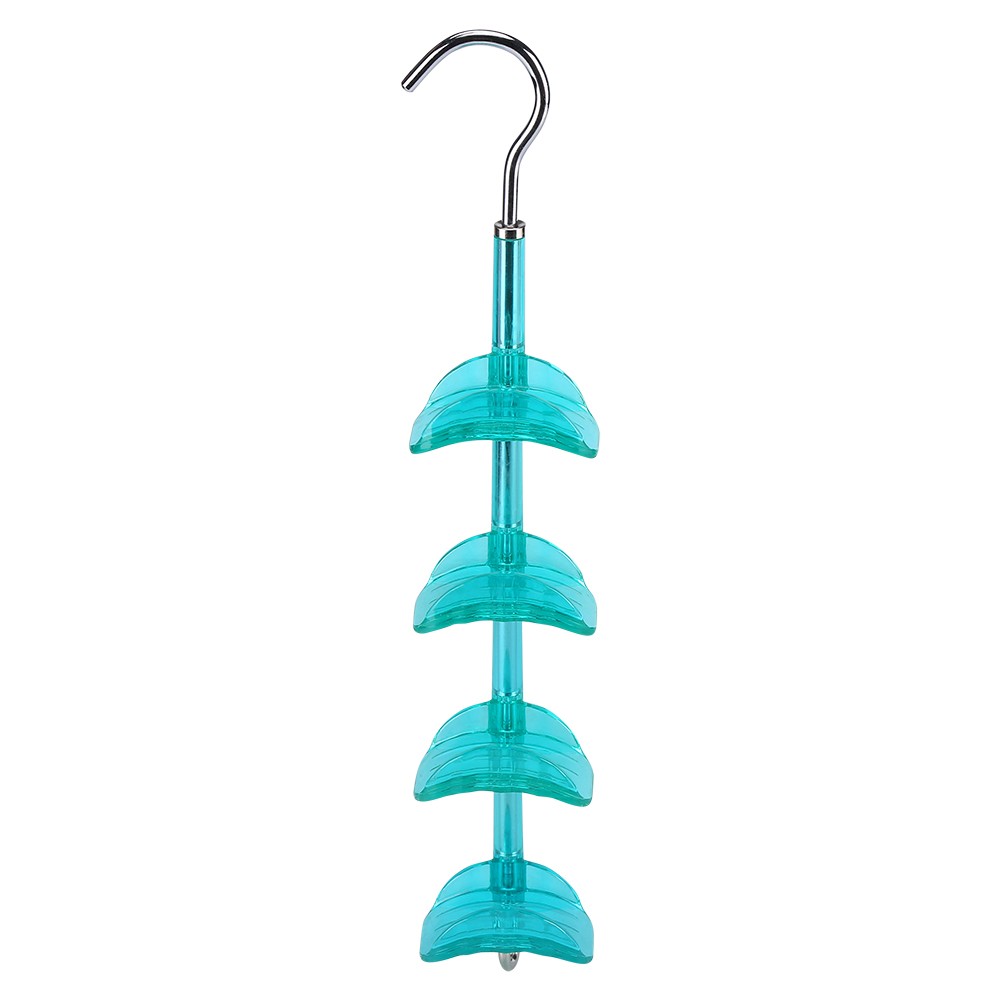 Rotatable Handbag Holder Purse Bag Hanger Hanging Rack Storage Organizer Blue
