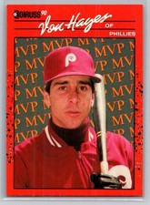 1990 Donruss Baseball Bonus MVP's #BC-25 Von Hayes - VG - Philadelphia Phillies