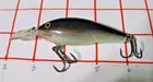 Rapala Fat Rap FR-7 SD Lure, SHAD, Deep Runner, 3", 1/2oz.- EUC