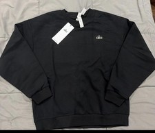 Alo Yoga Accolade Crew Neck Pullover Black Women s Size small