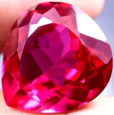 Extremely Rare & Natural 29.60 Ct SUNRISE RUBY GGL Certified Loose Gemstone