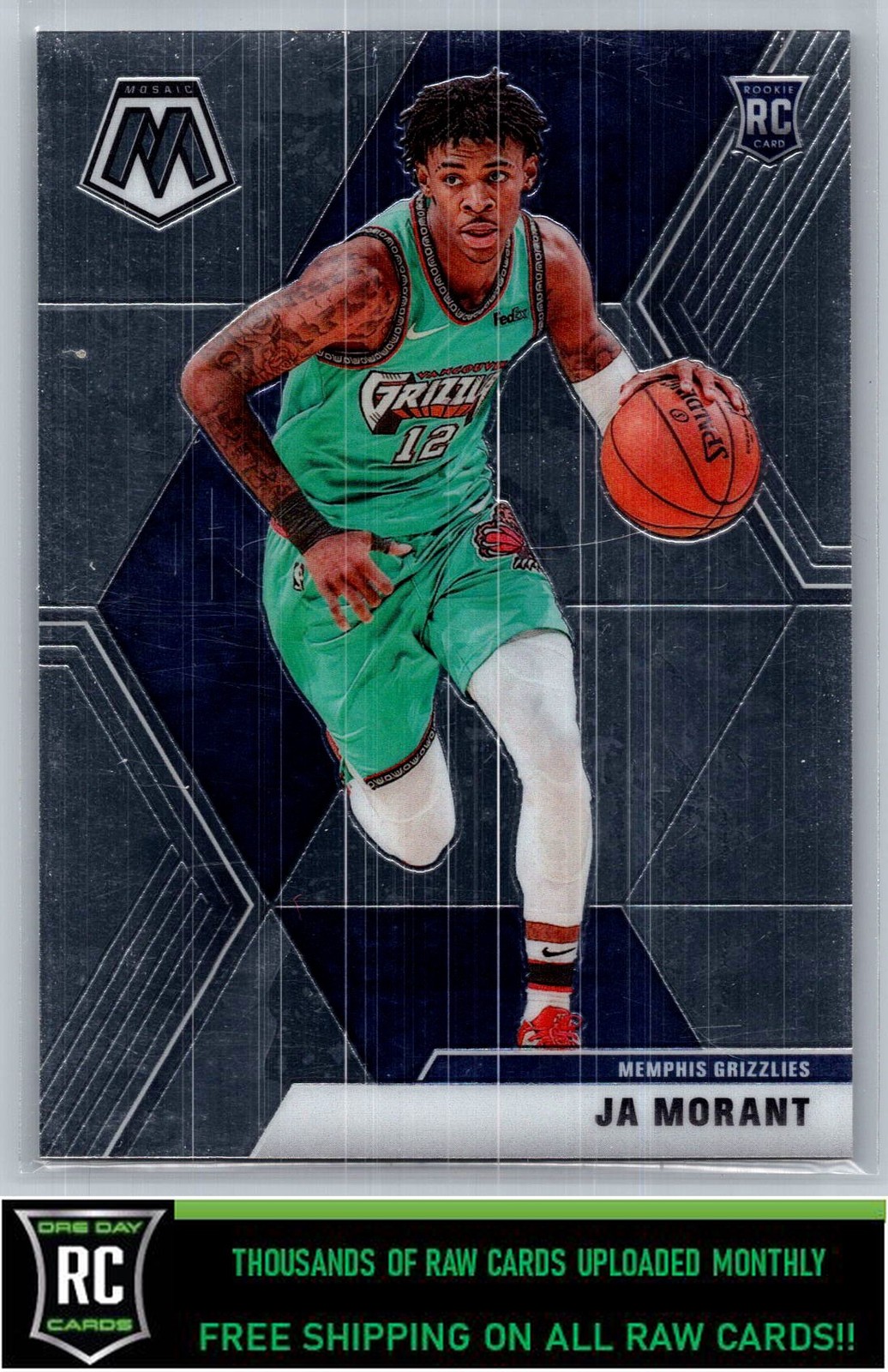 2019-20 Panini Mosaic Ja Morant #219 Rookie Memphis Grizzlies