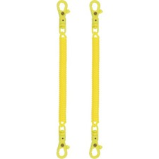 2-Pack Spiral Coil Spring Keychain with Lobster Clasp for Secure Holding