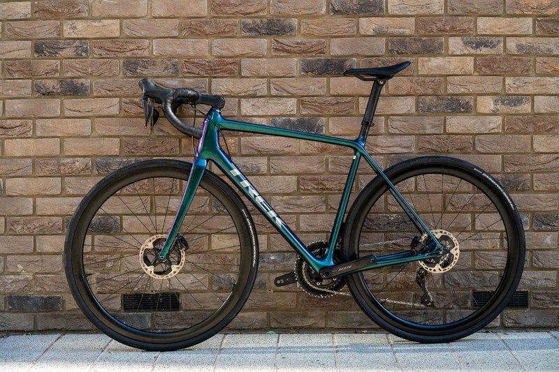 Trek Emonda SL5 56cm Carbon Road Bike 105 Di2 Rare Emerald Iris Wheels Medium