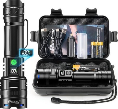 SKYFIRE 1500000LM LED Flashlight Rechargeable Zoom Fire Starter Waterproof