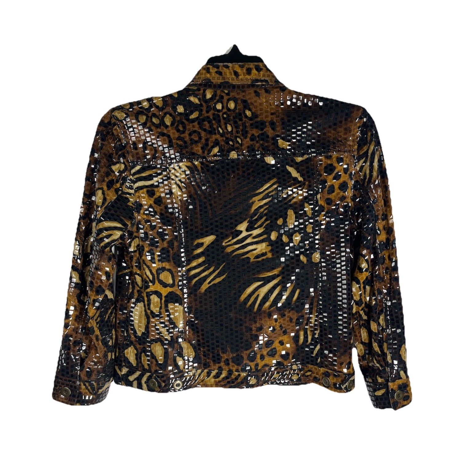 Ruby Rd. Women's 10 Statement Jacket Leopard Prin… - image 2