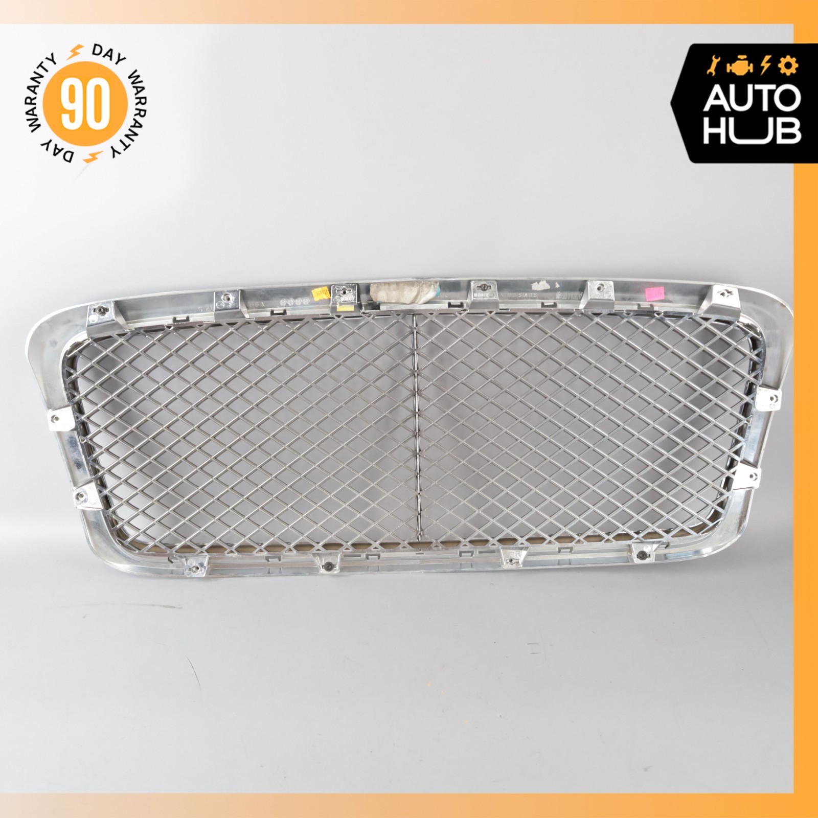 12-18 Bentley Continental GT GTC Hood Radiator Mesh Grille Grill Chrome OEM 30k